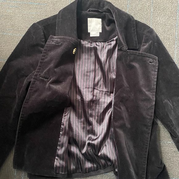 Black felt/velvet jacket - Picture 1 of 10